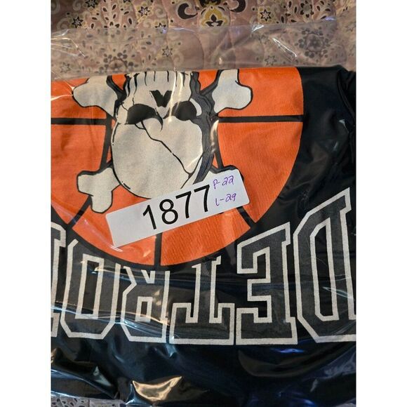 Detroit Bad Boys Graphic Tee XL Black NBA Basketball retro pistons - Picture 5 of 6